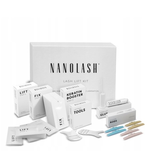 Nanolash - Lash Lift Kit - Szempilla Lifting és Lamináló Készlet - 10x0,5ml+10x0,5ml+10x0,5ml+5ml+6db+3db