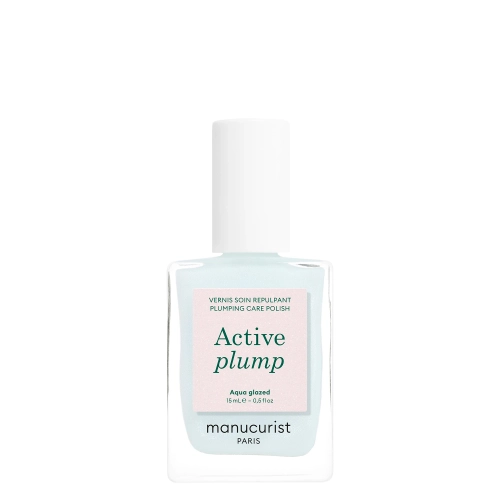Manucurist - Active - Active Plump - 2 az 1-ben Ápoló Körömlakk - Aqua Glazed - 15ml