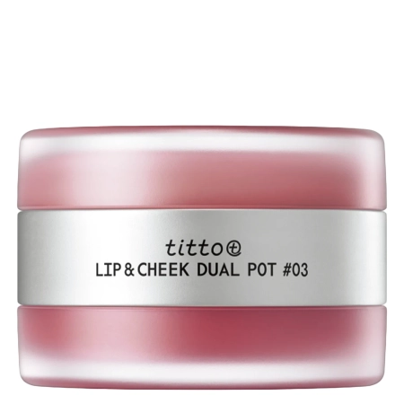 titto - Lip & Cheek Dual Pot - Duó Ajkakra és Orcákra - #03 Super Magnetic/Nudy Fetish - 10g