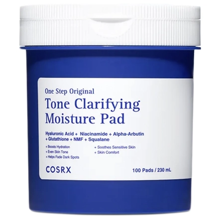 COSRX - One Step Original Tone Clarifying Moisture Pad - Hidratáló és Tisztító Arckorongok - 230ml/100db