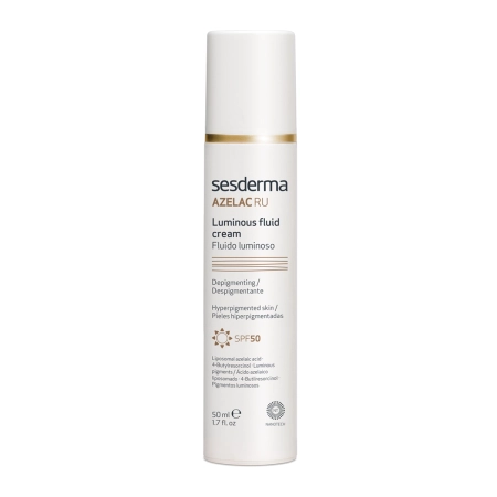 sesderma - Azelac RU Luminous Fluid Cream SPF50 - Ragyogtató Emulzió - 50ml