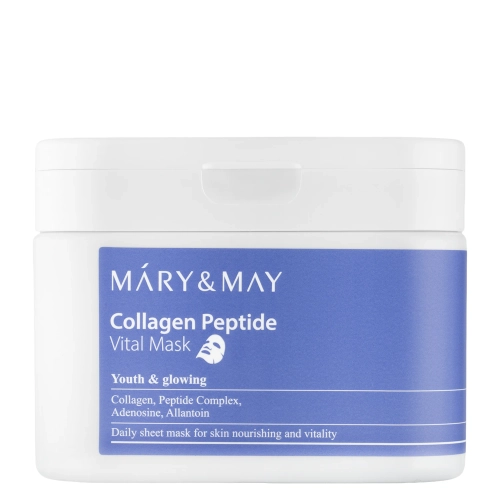 Mary&May - Collagen Peptide Vital Mask - Feszesítő Hatású Arcmaszk Szett - 30db