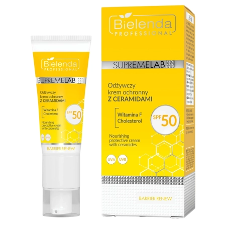 Bielenda Professional - Supremelab - Barrier Renew - Tápláló Hatású SPF 50 Krém Ceramidokkal - 40ml