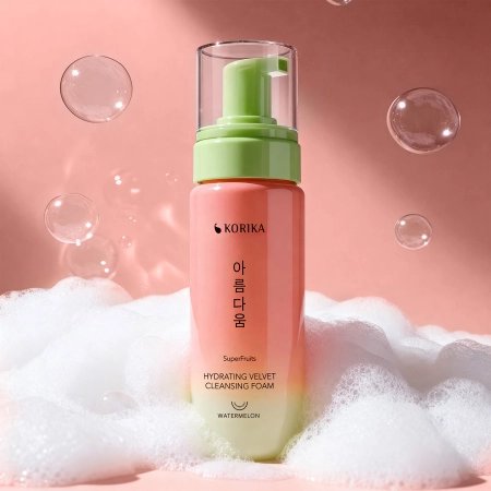 KORIKA - SuperFruits Hydrating Velvet Cleansing Foam - Hidratáló Hatású Arctisztító Hab - 150ml
