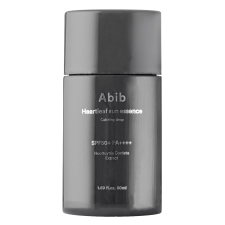 Abib - Heartleaf Sun Essence Calming Drop - Bőrnyugtató Fényvédő Ezüst Szirtőrrel SPF50 PA++++ - 50ml