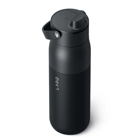 LARQ - Bottle Swig Top - Hőtartó Palack Szívószállal - Obsidian Black - 680ml