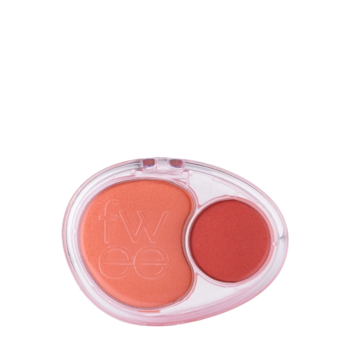 Fwee - Mellow Dual Blusher - Dupla Pirosító - CR01 Juicy Smile - 7.2g