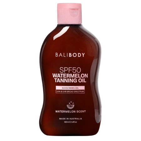 Bali Body - Watermelon Tanning Oil SPF50 - Fényvédő Olaj Görögdinnye Kivonattal - 100ml