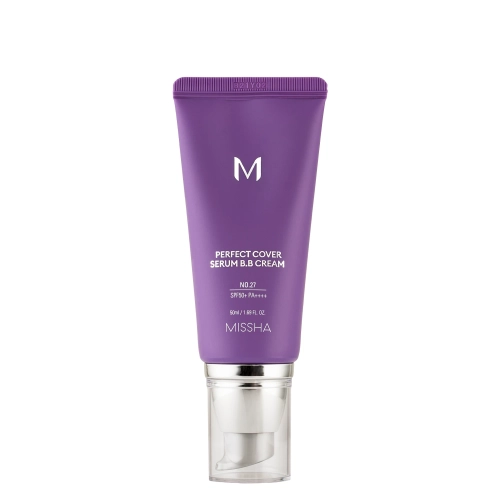 Missha - M Perfect Cover Serum BB Cream SPF50+/PA++++ - Fedő BB Krém-Szérum - No.27 Honey Beige - 50ml