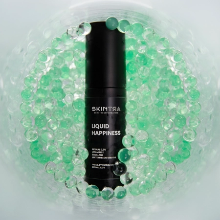 SkinTra - Liquid Happiness - Szérum Arcbőrre és Szem Alá 0,3% Retinallal - 30ml