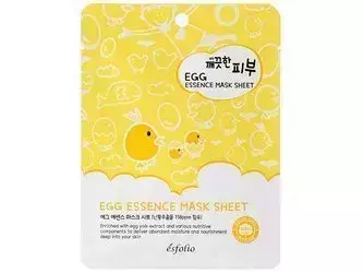 Esfolio - Pure Skin Egg Essence Mask Sheet - Fátyolmaszk Tojássárga Kivonattal - 25ml