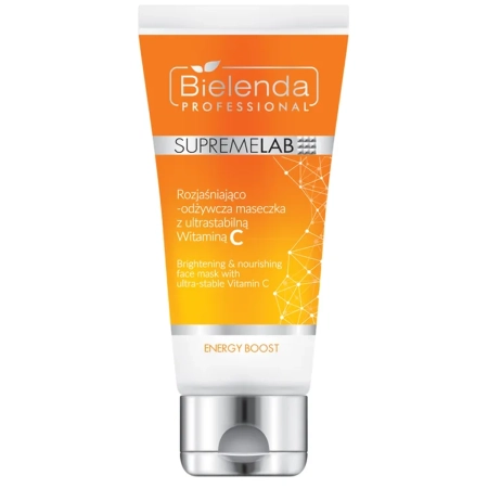 Bielenda Professional - Supremelab - Energy Boost - Brightening & Nourishing Face Mask with Ultra-Stable Vitamin C - Világosító és Tápláló Arcmaszk Ultrastabil C-vitaminnal - 70ml