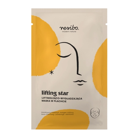 Resibo - Lifting Star - Emelő és Simító Fátyolmaszk - 1szt
