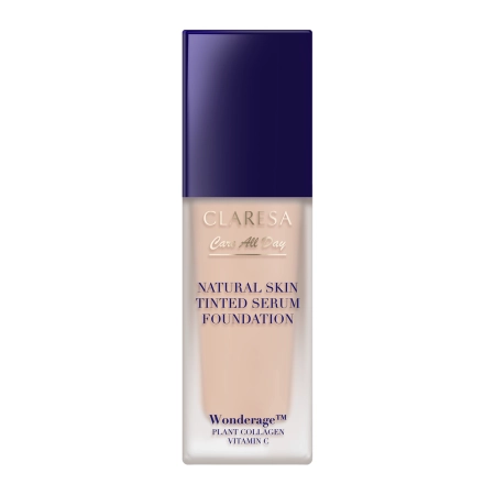 Claresa - Natural Skin Tinted Serum Foundation - Természetes Kivitelű Alapozó-Szérum - 1C Light Cool - 32ml