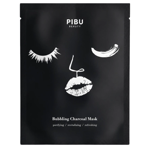 PIBU Beauty - Bubbling Charcoal Mask - Tisztító Fátyolmaszk - 27ml