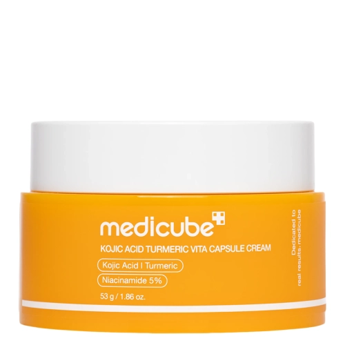 Medicube - Kojic Acid Turmeric Vita Capsule Cream - Ragyogó Kapszulás Krém Kojiksavval és Kurkumával - 53g