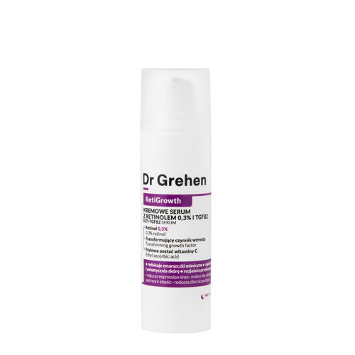 Dr Grehen - RetiGrowth - Reti-TGF Serum - Krémes Szérum 0,3% Retinollal és Növekedési Faktorral - 30ml