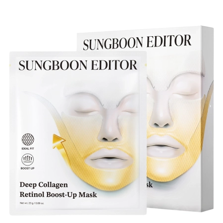 Sungboon Editor - Deep Collagen Retinol Boost Up Mask Set - Kollagénnel és Retinollal Dúsított Feszesítő Maszk Készlet - 4db/25g