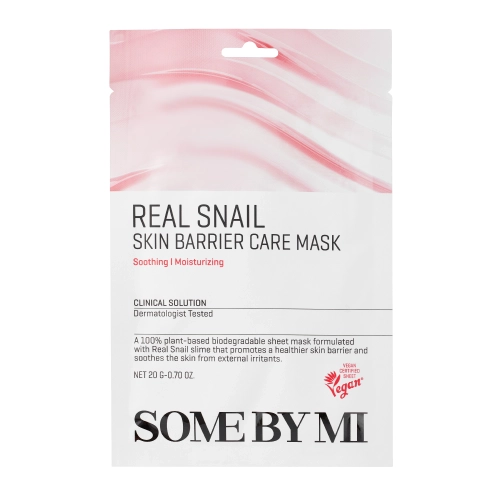 Some By Mi - Real Snail Skin Barrier Care Mask - Erősítő Fátyolmaszk - 20g