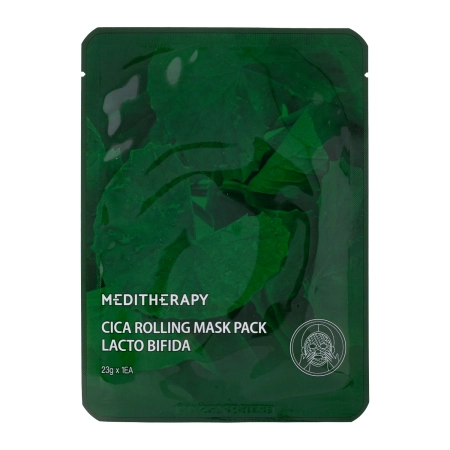 Meditherapy - Cica Rolling Mask Pad Lacto Bifida - Hidratáló és Bőrnyugtató Fátyolmaszk - 1db/23g