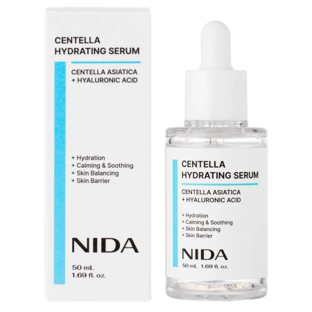NIDA - Centella Hydrating Serum - Hidratáló és Bőrnyugtató Arcszérum - 50ml