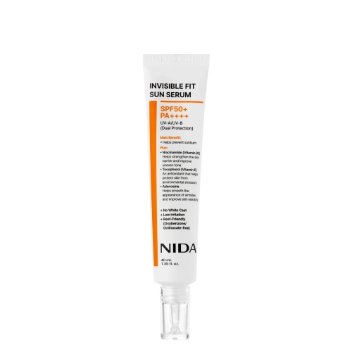 NIDA - Invisible Fit Sun Serum - Arcszérum UV-szűrővel - 40ml