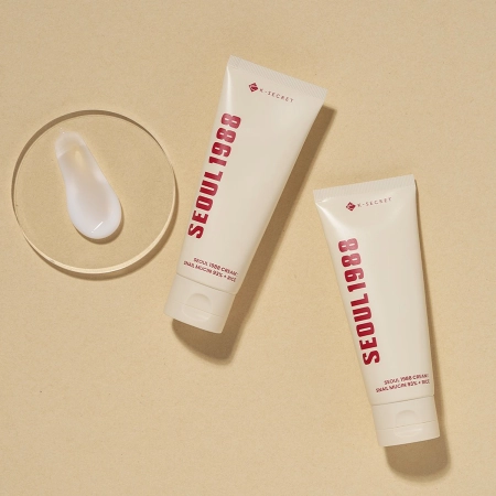 K-SECRET - SEOUL 1988 Cream : Snail Mucin 93% + Rice - Bőrnyugtató Arckrém Csiganyálka-szűrlettel és Rizzsel - 100ml