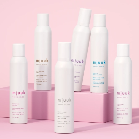 Mjuuk - Naked Sense Fragrance-free Refresh Dry Shampoo - Száraz Hajsampon - illatmentes - 250ml