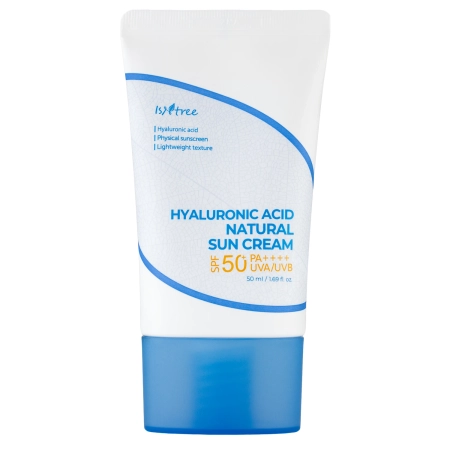 Isntree - Hyaluronic Acid Natural Sun Cream SPF50+/PA++++ - Krém Ásványi Szűrőkkel - 50ml