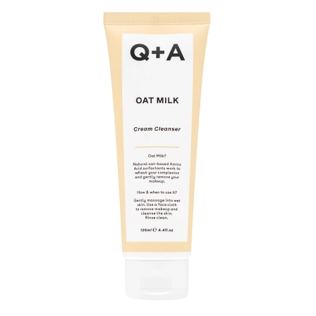 Q+A - Oat Milk Cream Cleanser - Krémes Tisztító Emulzió Zabtejjel -125ml 