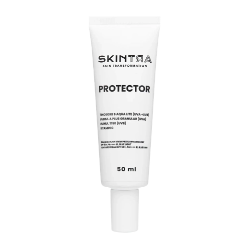 SkinTra - Protector - Bőrápoló Fényvédő Krém SPF 50+/PA++++, IR, BLUE LIGHT - 50ml