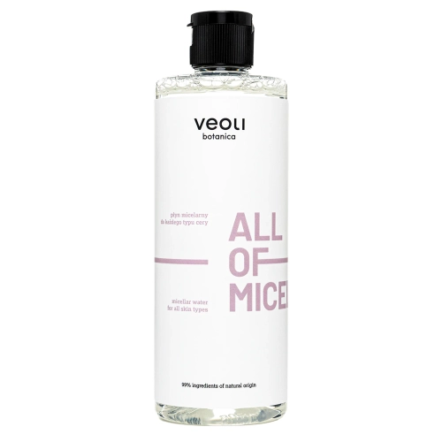 Veoli Botanica - ALL OF MICELLAR - Gyengéd Micellás fFolyadék Minden Bőrtípusra - 500ml