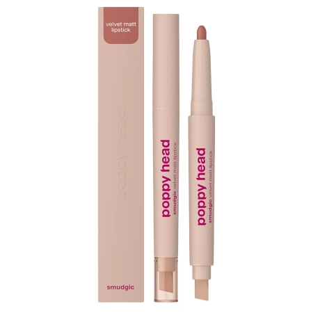 Poppy Head - Smudgic Velvet Matt Lipstick - Matt Ajakrúzs - 03 Dusky Allure - 0,85g