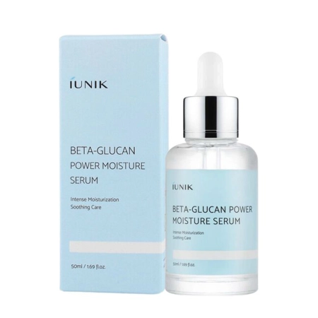  iUNIK - Beta-Glucan Power Moisture Serum - Hidratáló és Bőrnyugtató Arcszérum - 50ml