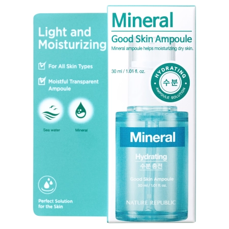 Nature Republic - Good Skin Mineral Ampoule - Hidratáló Arcszérum - 30ml