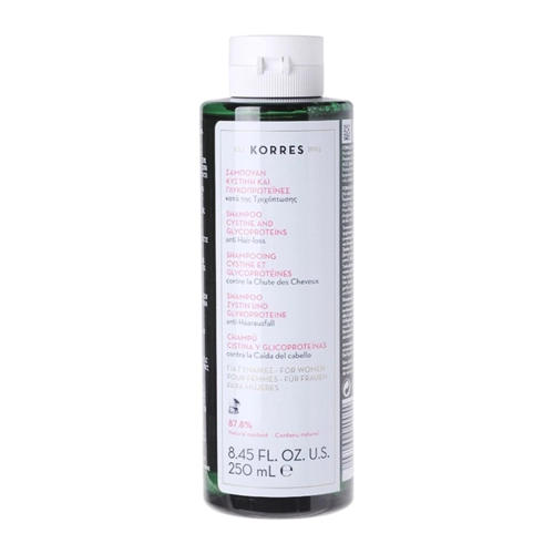 Korres - Shampoo Cystine And Glycoproteins - Hajhullás Elleni Sampon Nők Számára - 250ml