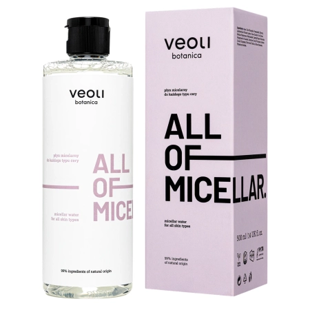Veoli Botanica - ALL OF MICELLAR - Gyengéd Micellás fFolyadék Minden Bőrtípusra - 500ml