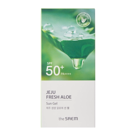 The SAEM - Jeju Fresh Aloe Sun Gel - SPF50+ PA++++ - Védő Arckrém Aloe Verával - 50g