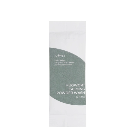 Isntree - Spot Saver - Mugwort Calming Powder Wash - Arctisztító Por Tasakkészlet  - 1g x 25db