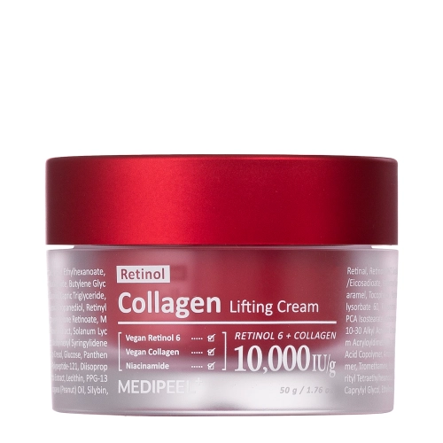 Medi-Peel - Retinol Collagen Lifting Cream - Lifting Arckrém Kollagénnel és Retinollal - 50g