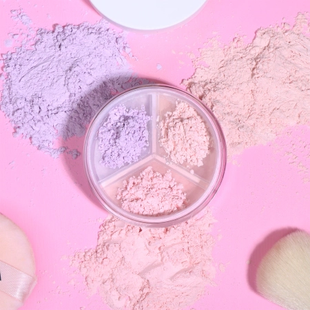 Moira - Set & Correct Loose Setting Powder - Korrigáló Púder Szett - 005 Rose Pink - 4,6g