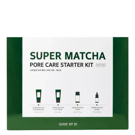 Some By Mi - Super Matcha Pore Care - Starter Kit - Kozmetikai Készlet Tág Pórusok Ellen