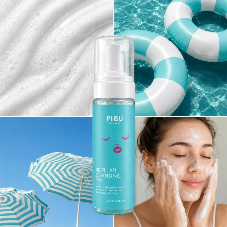 PIBU Beauty - Micellar Cleansing Foam - Arctisztító Hab Probiotikumokkal - 150ml