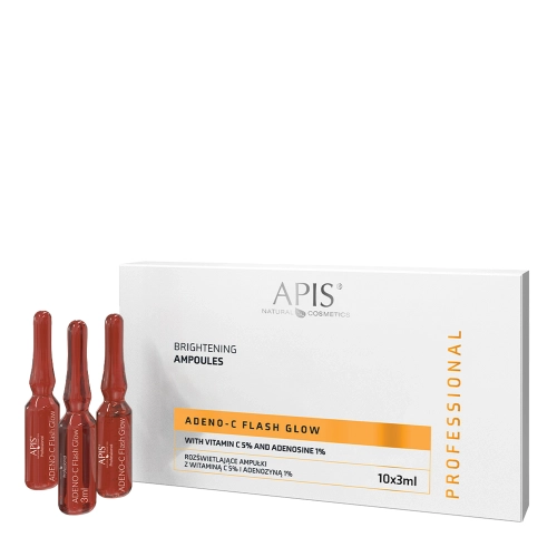 Apis - Adeno C Flash Glow - Ragyogtató Ampullák 5% C-vitaminnal és 1% Adenozinnal - 10x3ml