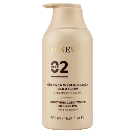 SunewMed+ - Silk&Glow Smoothing Conditioner - Kondicionáló 5 Olaj Komplexszel - 500ml