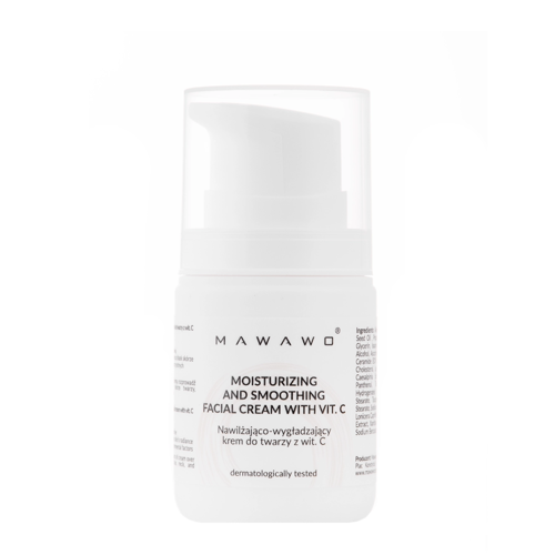 Mawawo - Moisturizing and Smoothing Facial Cream With Vit. C - Hidratáló és Simító Krém - 50ml