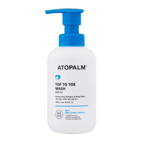 Atopalm - Top to Toe Wash - Gyengéd Test- és Hajtisztító Gél - 200ml