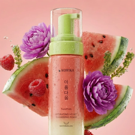 KORIKA - SuperFruits Hydrating Velvet Cleansing Foam - Hidratáló Hatású Arctisztító Hab - 150ml