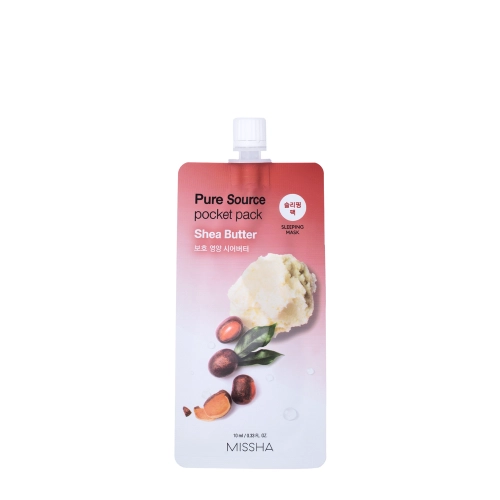 Missha - Pure Source Pocket Pack - Shea Butter - Hidratáló és Tápláló Arcmaszk - 10ml