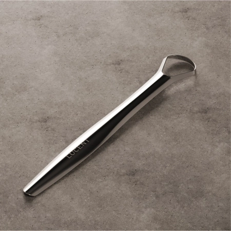 Lucent - Beam Tongue Scraper - Nyelvtisztító - Ezüst - 1db